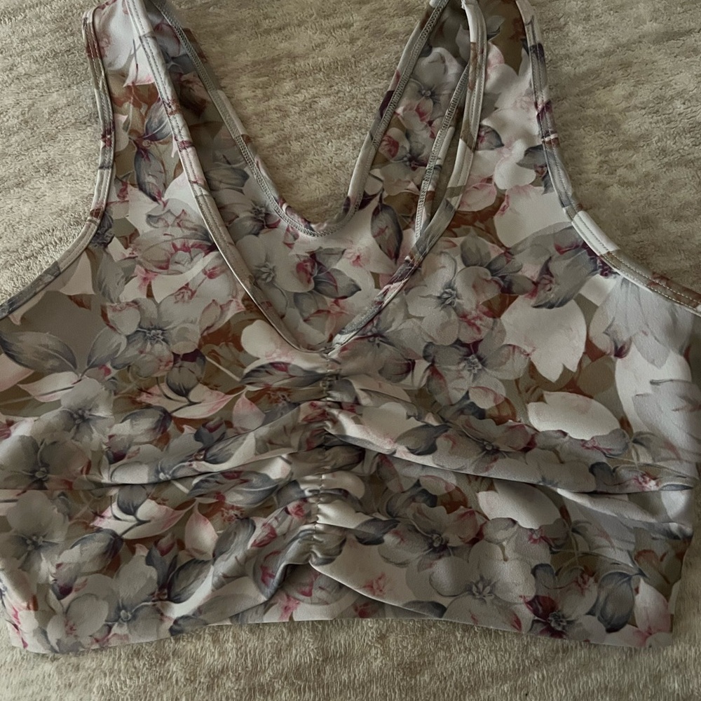 Floral Print Sports Bra
